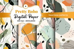 Boho digital paper Seamless backgrounds Product Image 2