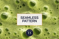 Matcha Foam Texture, Green Bubble Pattern Product Image 3