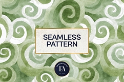 Watercolor Matcha Pattern, Green Wash Texture Product Image 3