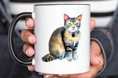 Watercolor Cat Lover PNG Clipart Product Image 2
