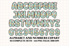 Cottagecore Alphabet png clipart, Floral letters doodle Product Image 2