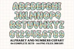 Cottagecore Alphabet png clipart, Floral letters doodle Product Image 2