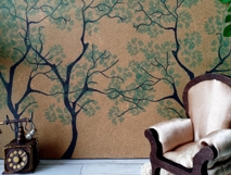 Gold miniature wallpaper digital download file, tree branch Product Image 8