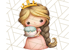 Princess Clipart PNG, Cute Royal Girl Clip Art Product Image 4