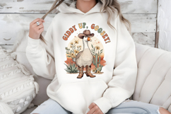 Giddy Up Goosey PNG - Cute Cowboy Western Goose Sublimation Product Image 7