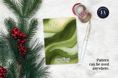 Spilled Matcha Texture, Green Abstract Liquid Digital Paper Product Image 4