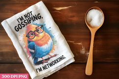 I&#039;m not gossiping, I&#039;m networking PNG, Funny Kitchen Di Product Image 1