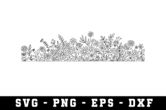 Wildflowers Svg Design | Svg Files for Cricut Product Image 1