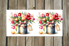 Watercolor Hello Spring | 4 Flower Sublimation Mug designs P Product Image 4