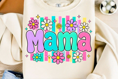 Retro Mama PNG T Shirt Product Image 1