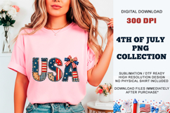 4th of July Faux Patchwork USA PNG | Sublimation DTF Product Image 9