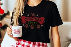 Oh Christmas Treat Svg, Dog Christmas Svg, Dog Treat Svg. Product Image 6