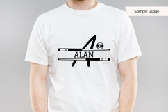 Billiards Split Monogram SVG Bundle AZ | Pool Cue &amp; 9 Ball Product Image 8