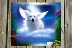 Dogs angels | 9 Magic Skinny tumbler Sublimation designs Product Image 8