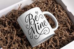 &quot;Be Mine&quot; Calligraphy Love Script Sublimation Design 300DPI Product Image 5