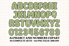 Spring Fling Alphabet png, letters doodle, spring clipart Product Image 2