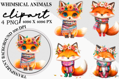 Whimsical Animals Clipart Png Product Image 1