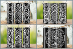 20oz Tumbler laser svg engraved wrap Product Image 8