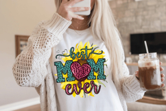 Best mom ever sunflower PNG sublimation | Mother's Day PNG T Product Image 5