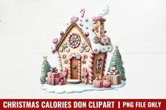 Christmas calories don Clipart PNG Product Image 1