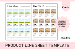 Editable Product Line Sheet Template 2 | Wholesale Catalogue Product Image 1