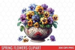 Spring Flowers Clipart Bundle Product Image 9