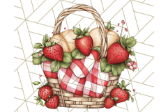 Cottagecore Strawberry Kitchen PNG Clipart, Retro Fruit Png Product Image 4