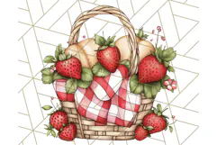 Cottagecore Strawberry Kitchen PNG Clipart, Retro Fruit Png Product Image 4
