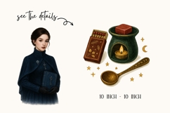 Witchcore Apothecary Watercolor Clipart Product Image 8