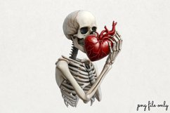 Valentines Skeleton Hand Clipart PNG Product Image 1