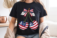 Patriotic Cherry PNG 4th Of July American Flag Sublimation Product Image 8