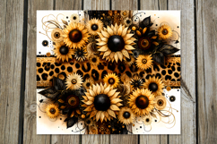 Magic sunflowers | straight skinny tumbler sublimation PL2 Product Image 4