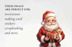 santa claus clipart, christmas santa sublimation Product Image 2
