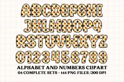 Halloween Alphabet png clipart, halloween letters doodle Product Image 2