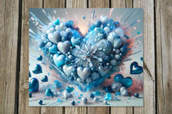 Love Hearts | 4 Skinny tumbler sublimation designs P2 Product Image 4