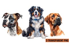 Watercolor Dog Breed Clipart , PNG Product Image 1