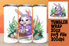 DIY 20oz Tumbler Wrap File , Easter Bunny Product Image 1