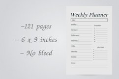 Weekly Planner - KDP Interior Product Image 2