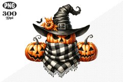 Halloween Pumpkin Sublimation - Clipart PNG Design Product Image 1
