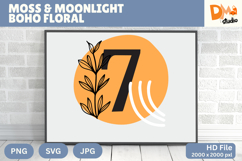 Moss &amp; Moonlight Boho Floral Monogram Product Image 1