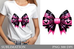 Halloween Bow Sublimation. Halloween Bow T-Shirt Design Product Image 1