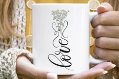 Love Wild Flower Png | Sublimation Designs Minimalistic Product Image 7