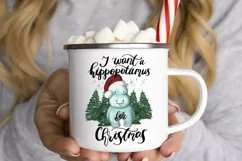 Holiday Quote | I Want A Hippopotamus For Christmas | Design Product Image 6