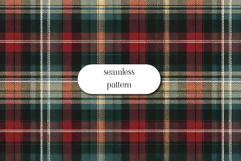 Red Green Blue Tartan Plaid Seamless Christmas Pattern Product Image 1