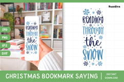 Christmas Bookmark Saying SVG For Book Lovers - Reading Product Image 1