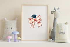 Graduation Mama Coquette Bow Clipart, graduation mama bow Product Image 8