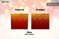 Red Glitter Tumbler | Skinny 20 oz | Tapered | Straight Product Image 2
