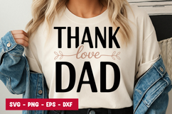 Thank You Dad Quote SVG PNG Product Image 1