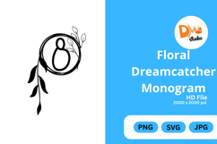 Floral Dreamcatcher Monogram - Boho Inspired Letter Frames Product Image 1