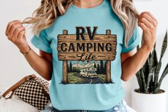 RV Camping Life PNG, Vintage Motorhome Adventure Sublimation Product Image 8